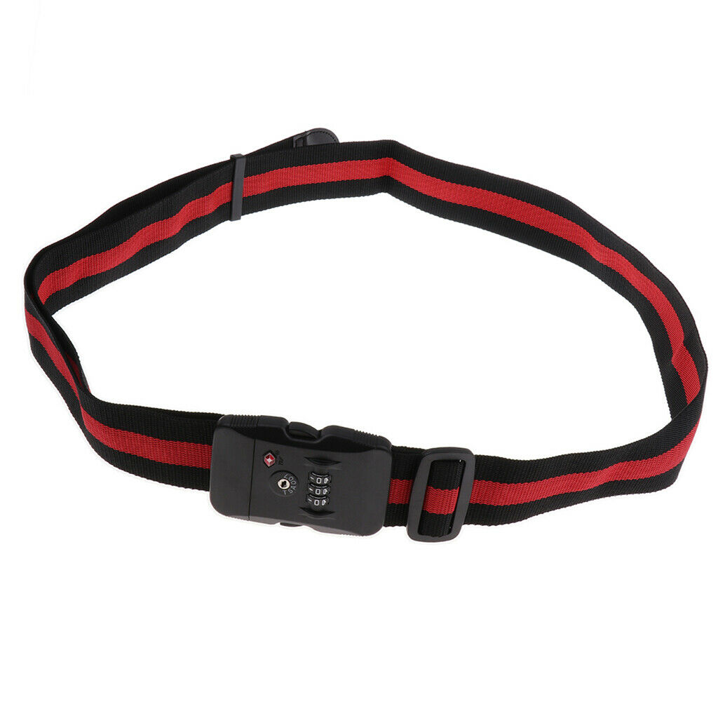 Neon Strength Travel Belt Luggage Strap with TSA Combination Lock TSA319C