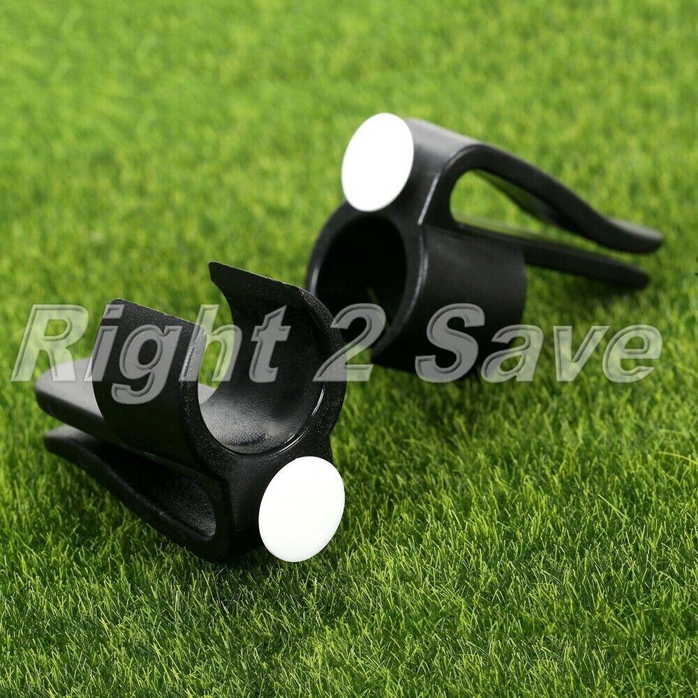 Plastic Golf Club Bag Clip On Putter Clamps Holder Putting Organizer Ball Marker