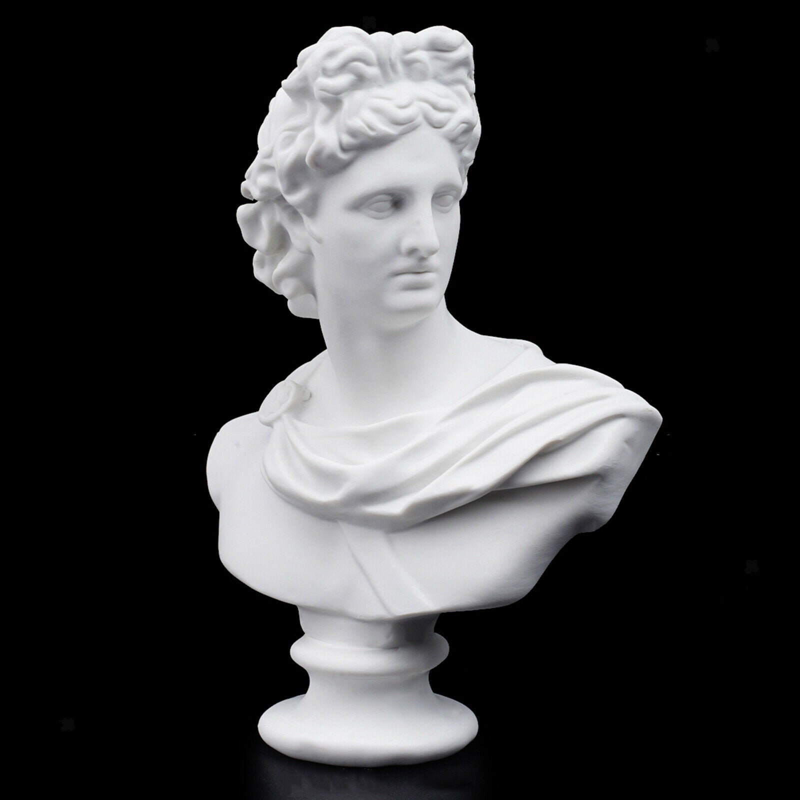 5.9'' Classic Mythology Apollo Bust Statue Mini Portraits Sculpture Artware