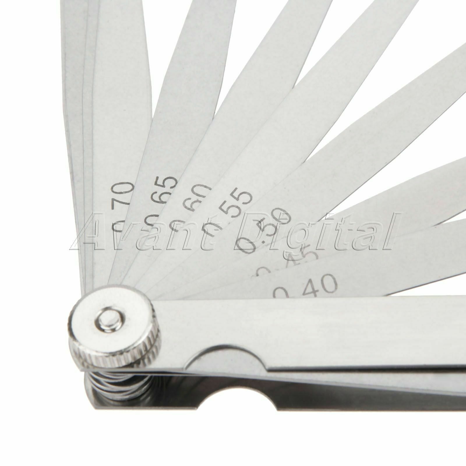 High Strength 23 Blades Metric 0.02 - 1mm Valve Offset Valve Piston Feeler Gauge