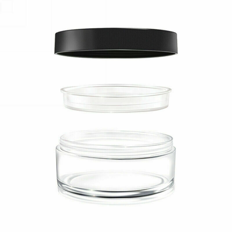 50g  Refillable Plastic Loose Powder Jar Sifter Empty Cosmetic Makeup Container