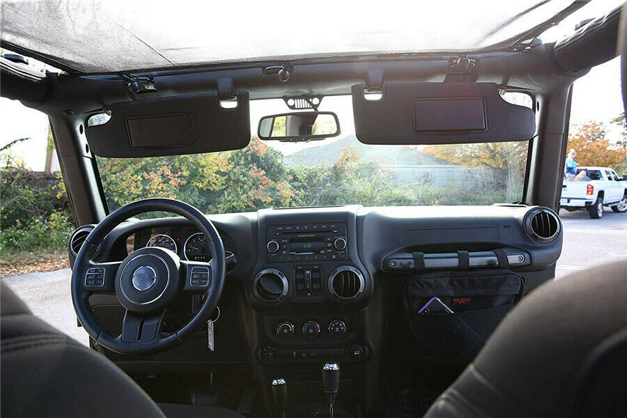 Passenger Grab Handle Storage Bag For Jeep Wrangler Handles Phone  Sunglasses