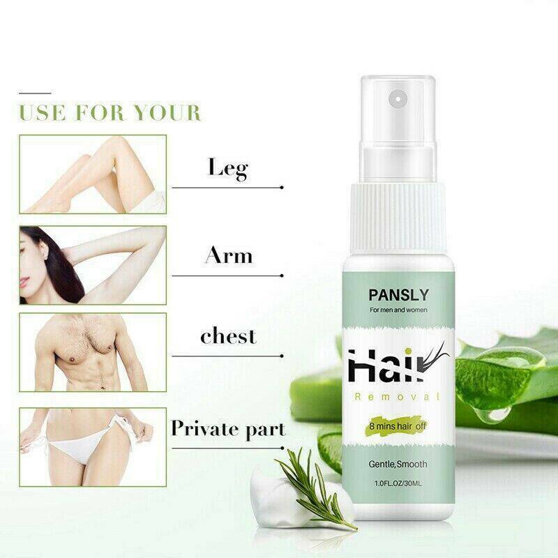 Spray&Wipe Hair Removal Spray Away Natural Painless Care Hair Remover 30ML