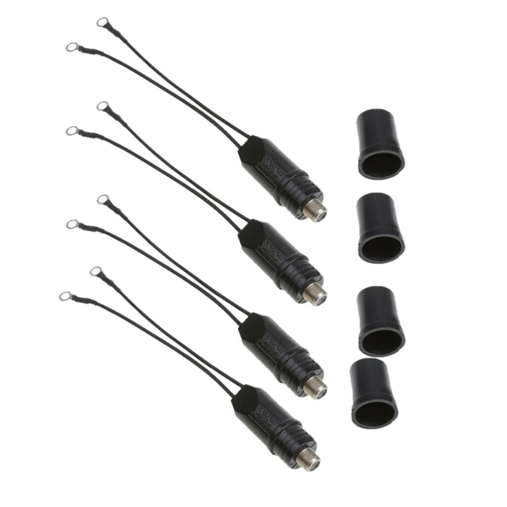 4pcs TV Antenna 300 To 75 Ohm Coaxial Cable Matching Trans-former Balun