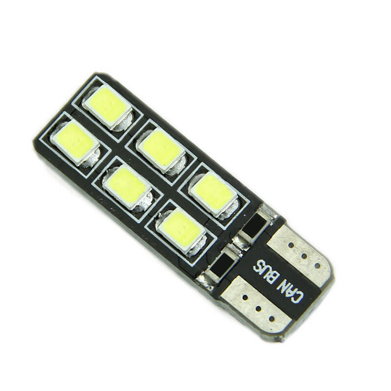 Fine Car LED Light Error Free CANBUS T10 2W W5W 194 168 2825 2821 12-SMD BDA