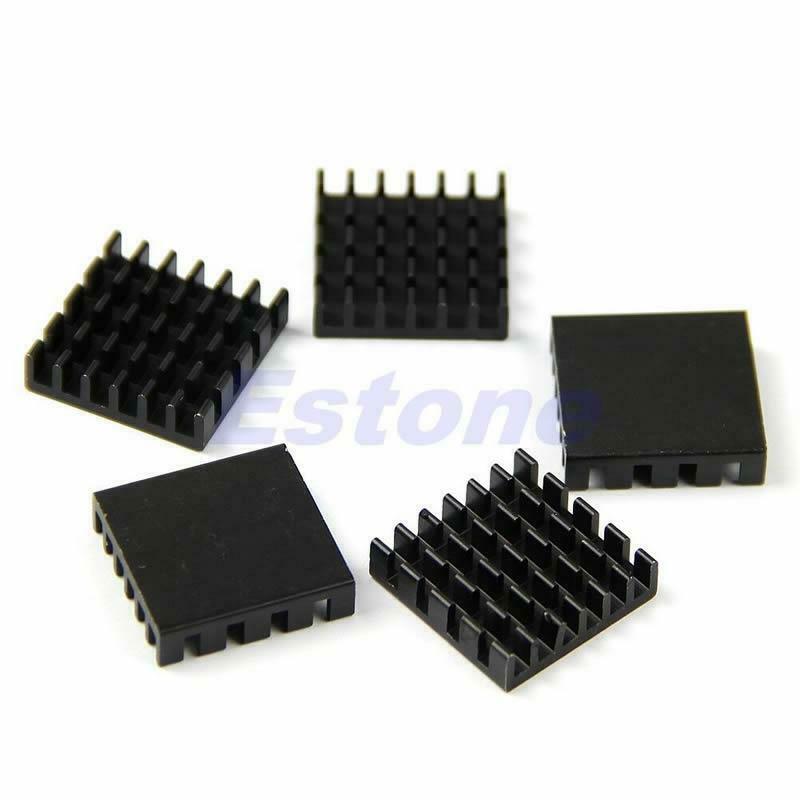 19*19*5mm 5pcs IC LED Power Memory Chip Quality Aluminum Heat Sink DIY Useful