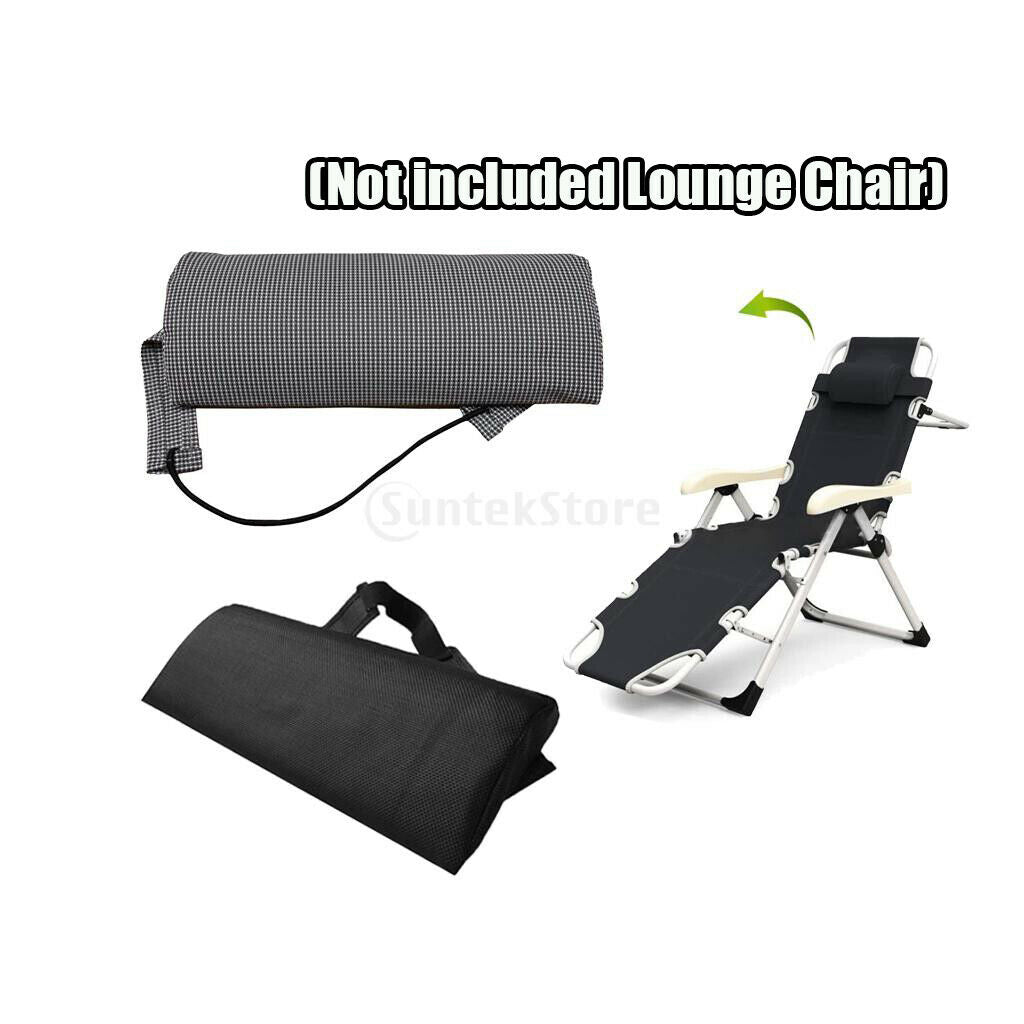Set of 2 Padded Head Cushion Pillow for Outdoor Folding Recliner Adjustable