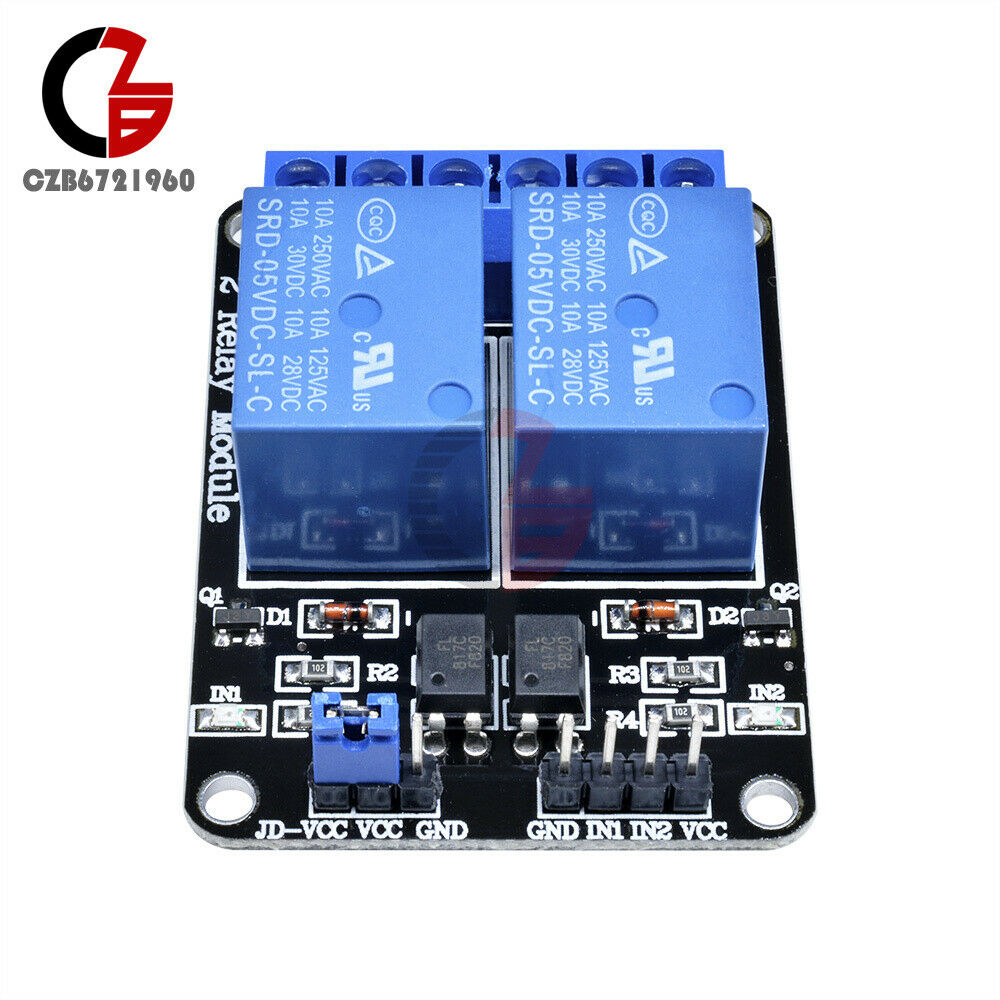 5V 2 Two Channel Relay Module With optocoupler for Arduino PIC ARM DSP AVR