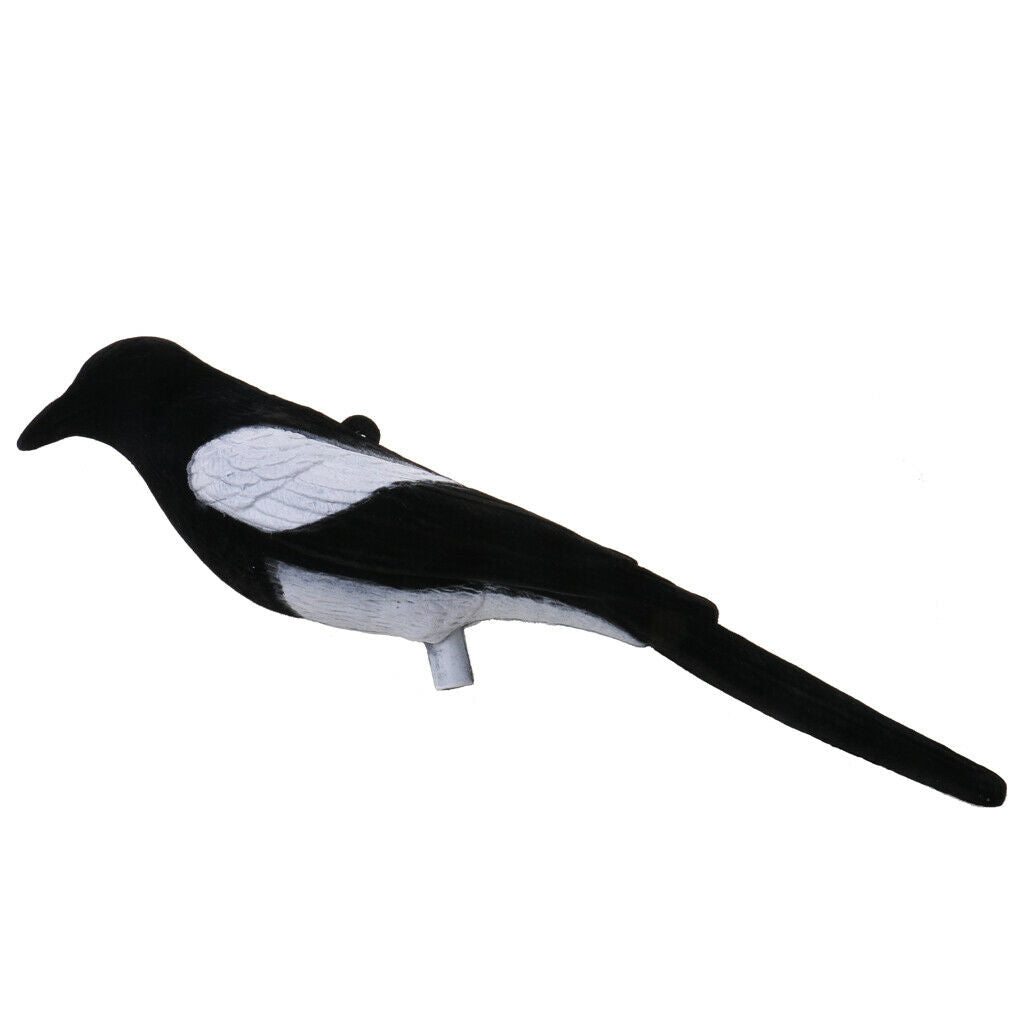 Full Flocked Realistic Calling Magpie Decoy Shooting/Hunting Decoying Baits