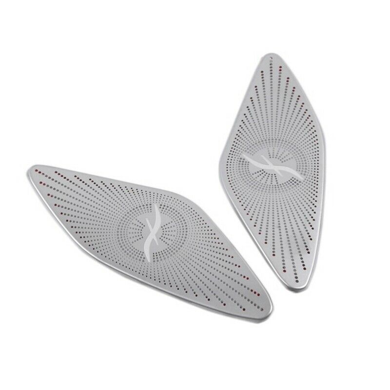 Car Stainless Steel a Pillar Audio Tweeters Speaker Cover Trim for Mercedes Z5J7