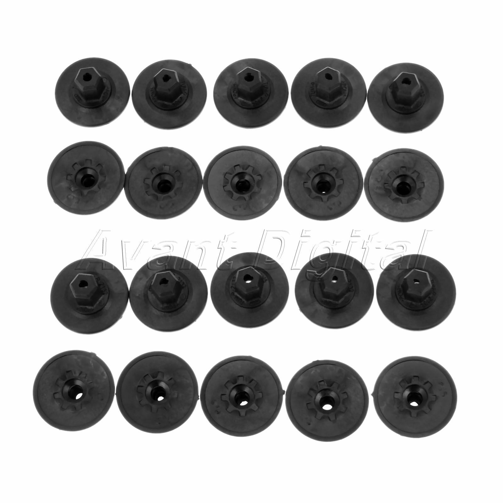 20PC Auto Self Tapping Screws Seat Nut Holder Cushion Fastener Car Accessories