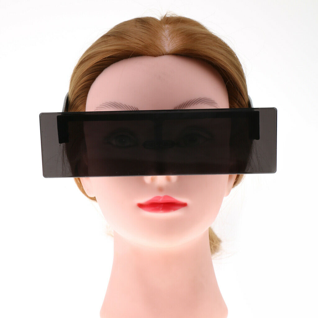 Men Women Novelty Black Censor Bar Sunglasses