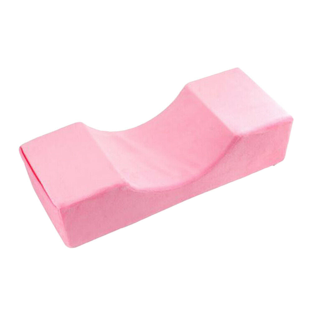 Comfortable Eyelash Extension Pillow Neck Support Memory Foam Pink