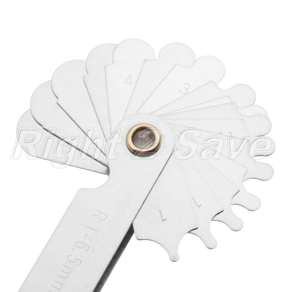 Folding 32 Blades R1-6.5mm Radius Gauge Gage Metalworking Measure Measuring Tool