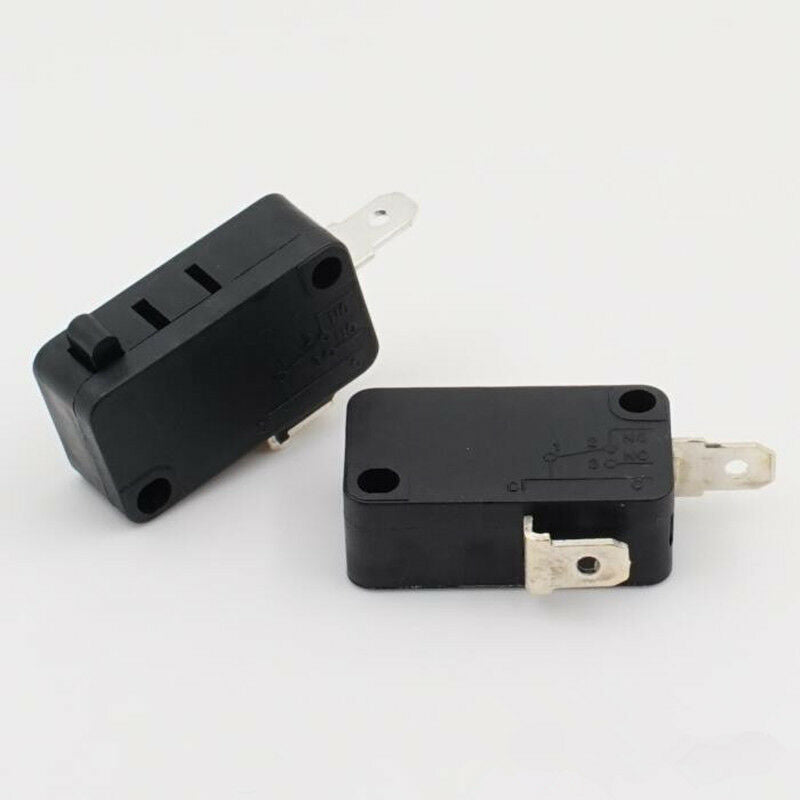 15pcs Micro Switch Push Button Actuator AC 125V AC 250V, 15A DC 250V, 0.3A Black