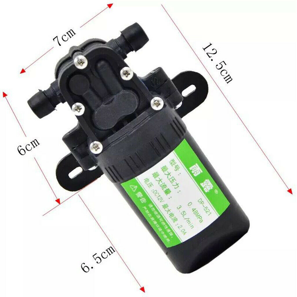 12V DC DIAPHRAGM PUMP 3.5L SELF PRIMING WATER PUMP-CARAVAN/BOAT/MARINE 4 LEG