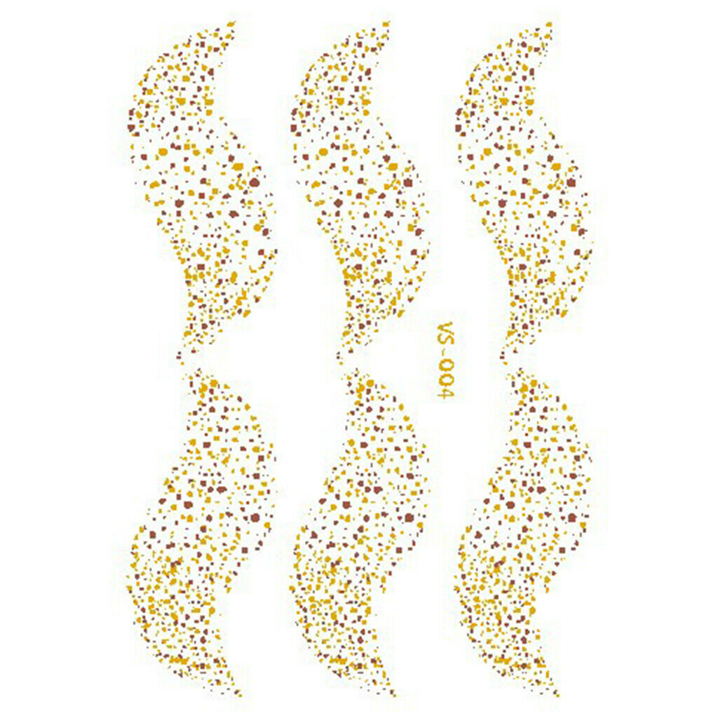 10x Tattoo Stickers Plants Star Moon Decals for Face Cheek Arms Wrist Back
