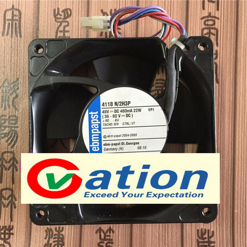 For 1 PCS Fan 4118 N/2H3P DC 48V 460mA 22W 4Pin 120×120×38mm