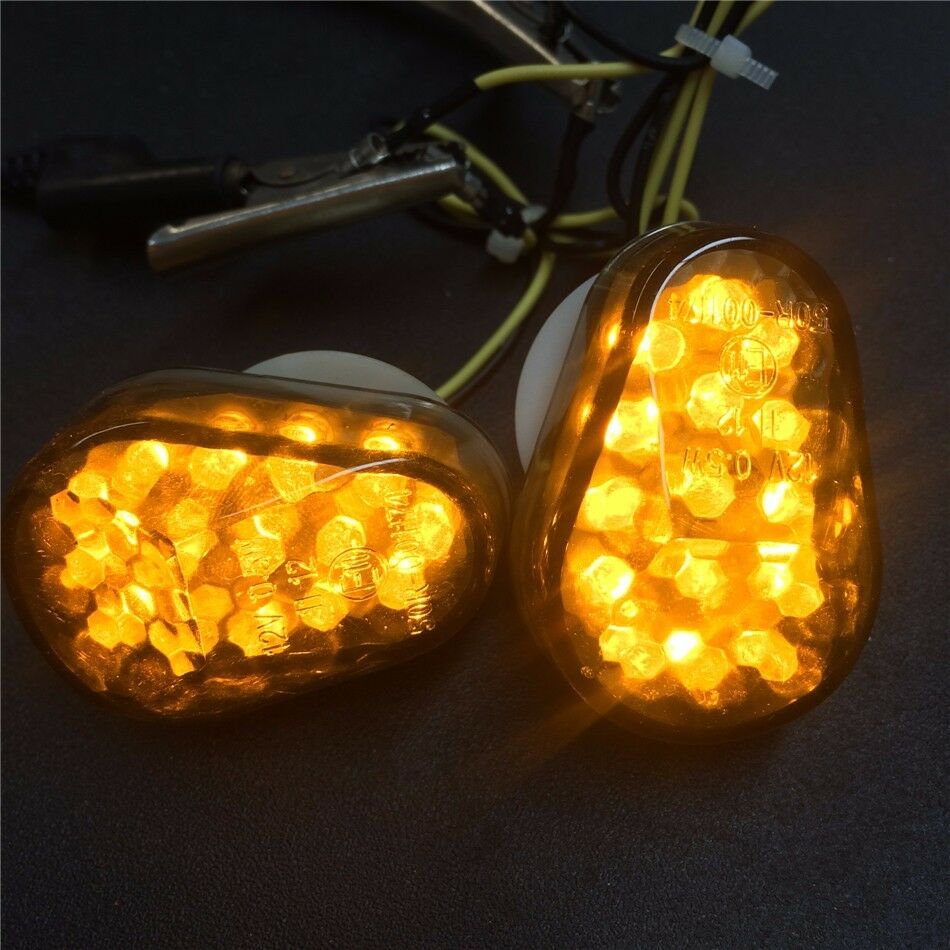 New SmokeLed Turn Signals Lights For Kawasaki Zx6R Zx7R Zx9R Zx10R Zx12R Zzr600