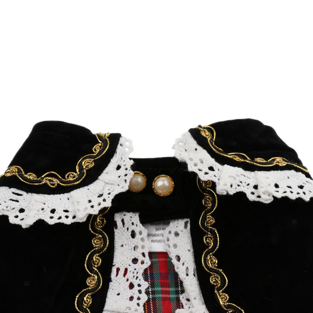 Pet Princess Clothes for Small Dog & Cat Summer Lace Shawl Hat Wig Outfit L