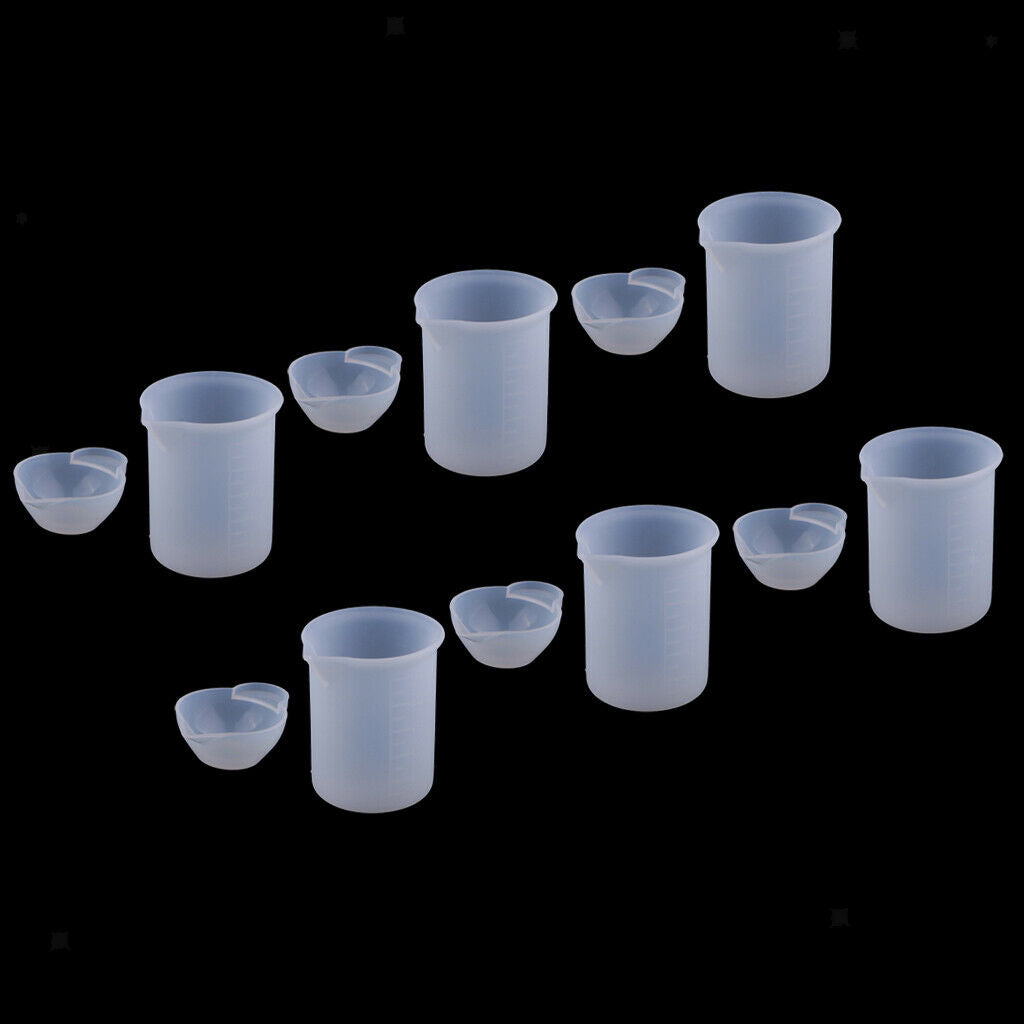 12 Pieces  Measuring Cup Shape DIY Craft Beads Rhinestones