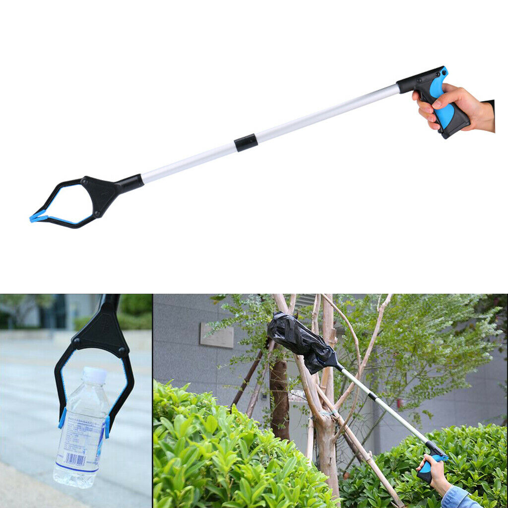 2x Aluminum Alloy Long Folding Grabber Reacher Litter Picker Reach Tool