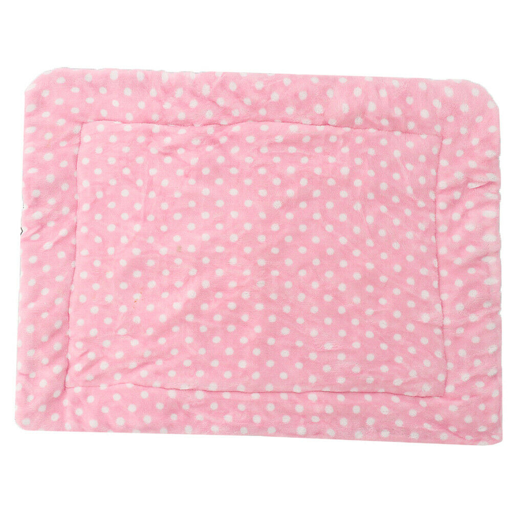 Portable Pet Dog Puppy Cute Warm Mat Pet Sleeping Bed Mattress Seat Pad - M Pink