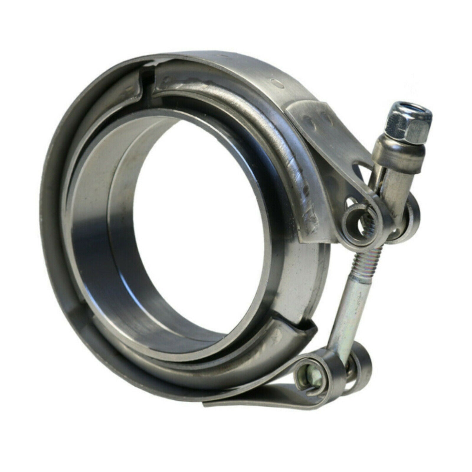 Universal 4 Inch 304 Stainless Steel V Band Flat Flange Clamp Kit Assembly