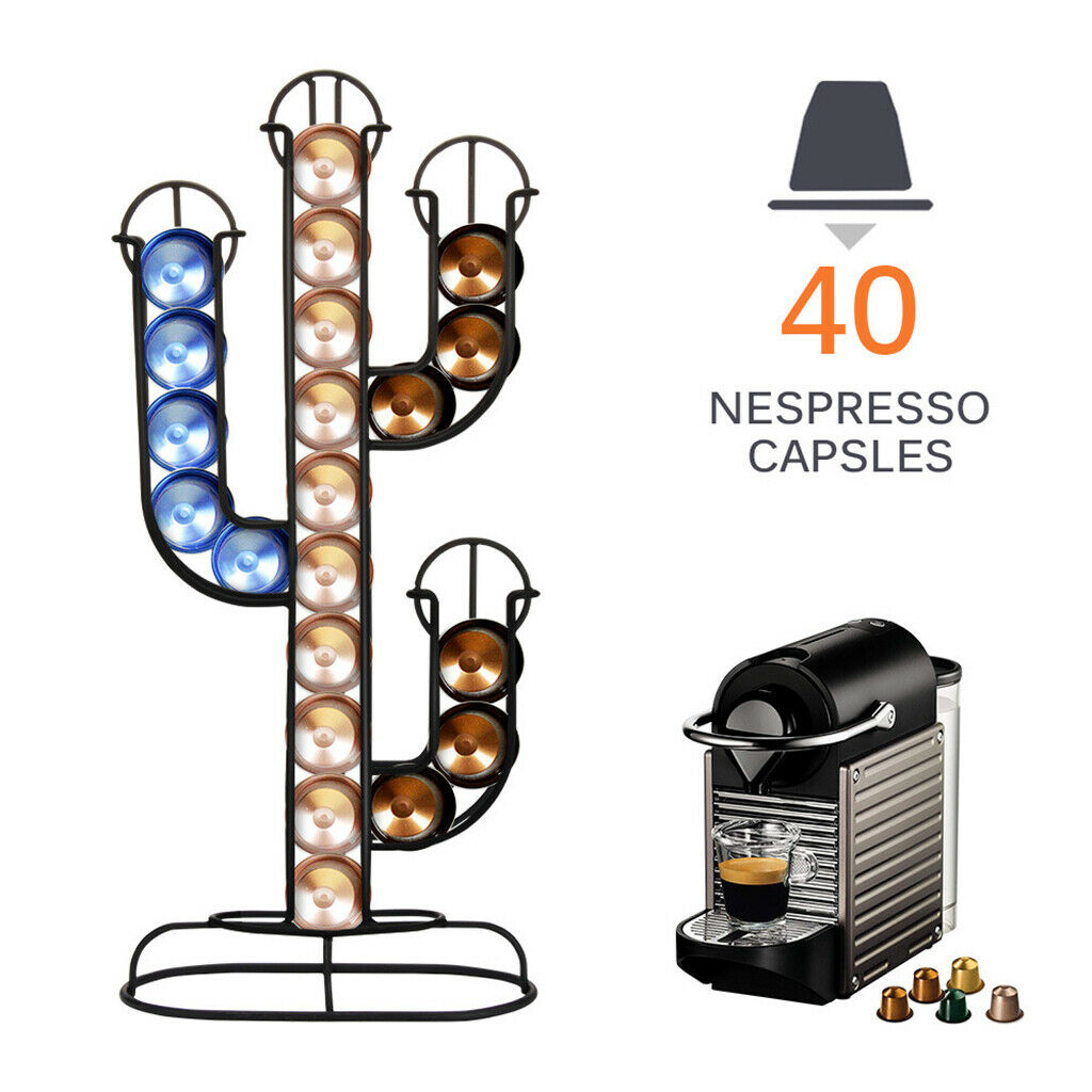 Coffee Pod Rack Metal Coffee Capsules Storage Holder Organizer Dispenser