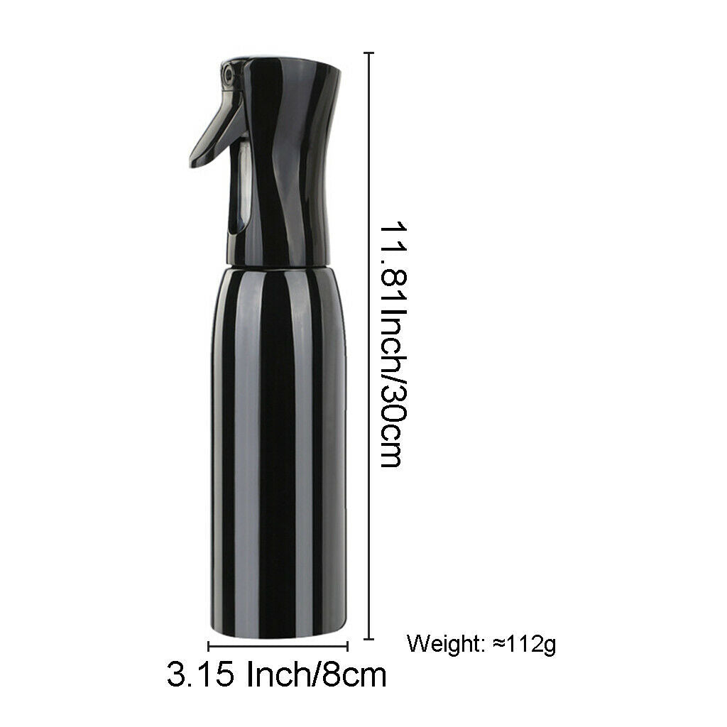Continue Spray Bottle (500ml) for Hair Styling, Salon, Barber, Gardening Black