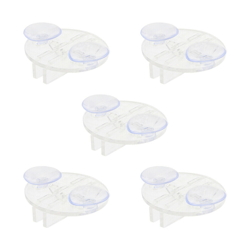 5 pcs Aquarium Fish Tank Partition Clip Breeding Separator Suction Cup Clips