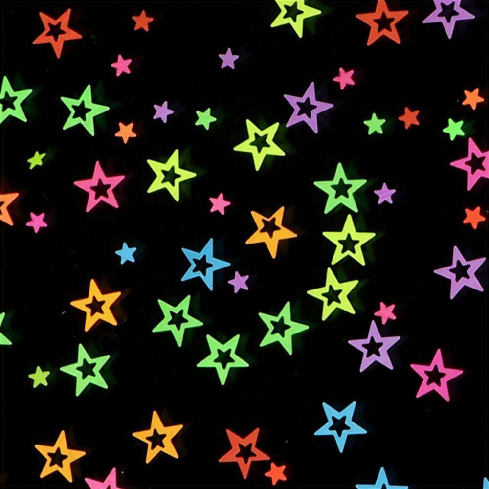 Neon Glitter Star Shape Nail Art Festival Summer Face Hair Body Makeup