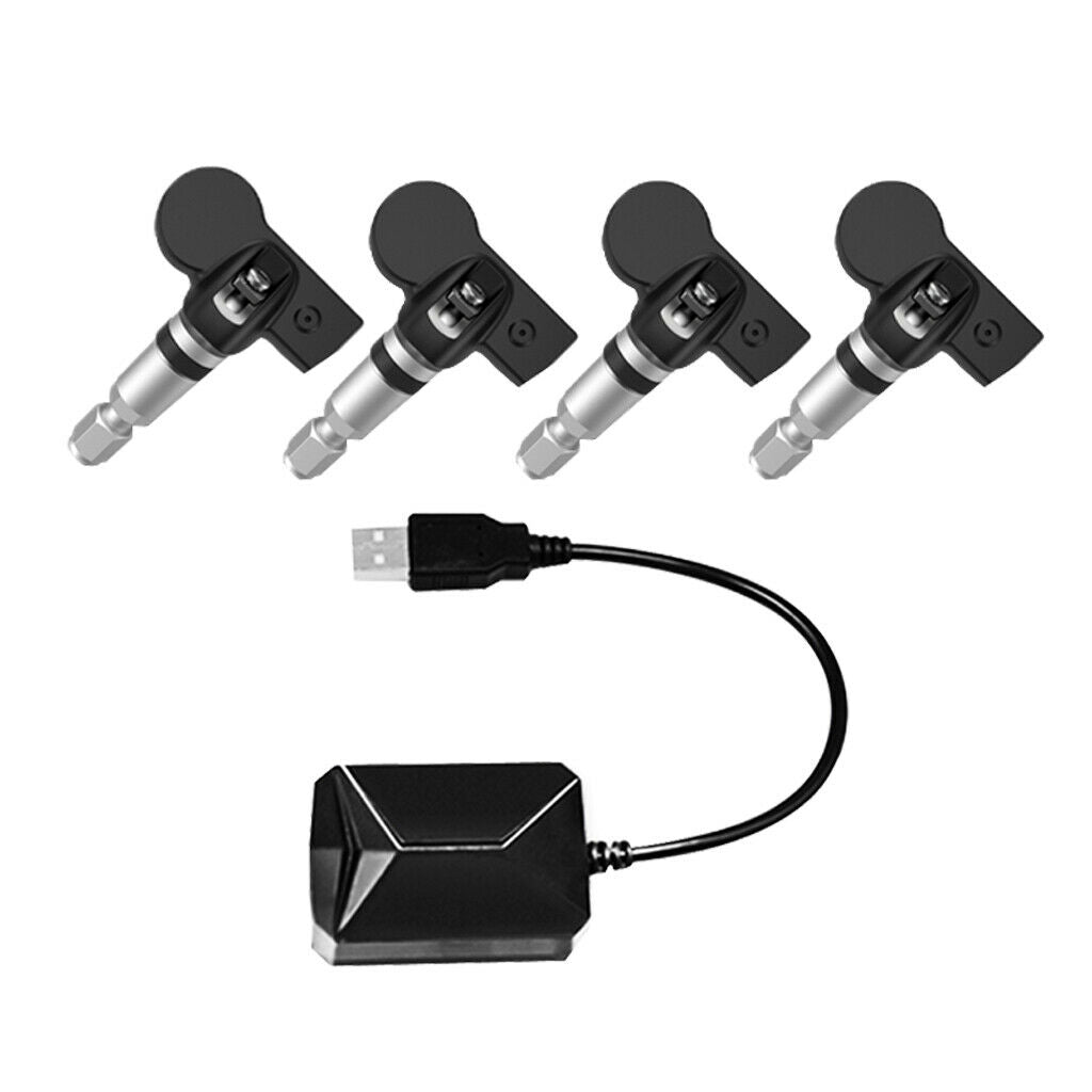USB2.0 Tire Pressure Monitor Alarm 4 Internal Sensors For Android Car Player