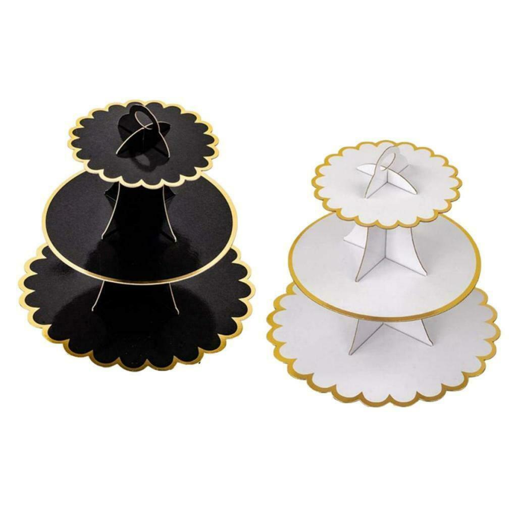 2pack 3 Tier Cupcake Stand Muffin Cake Pastry Food Tower Birthday Receptions