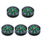 5pcs Mini Pocket Survival Liquid Filled Button Compass for Camping Hiking