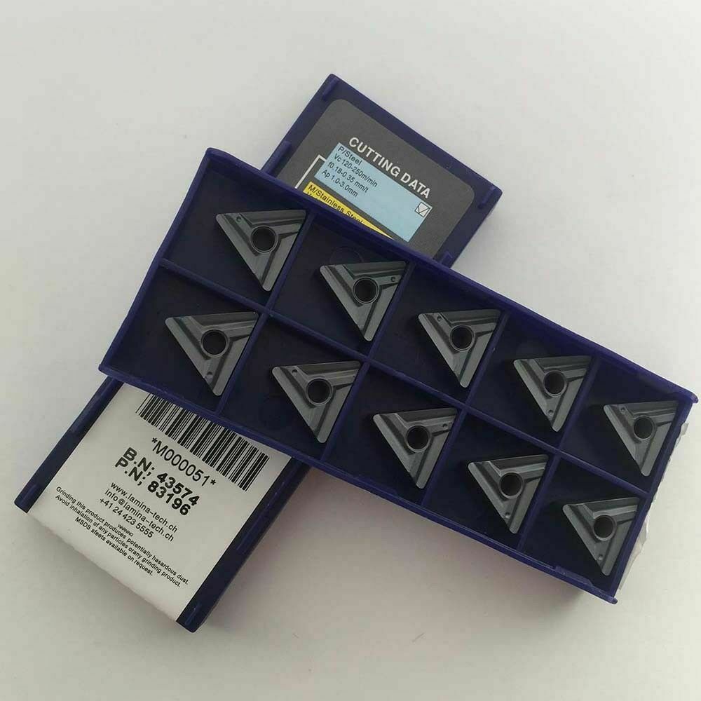 For Steel TNUX160408R Carbide Inserts Cutting tool For Lathe CNC 10PCS