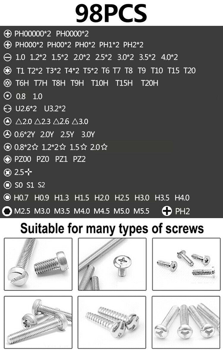 115In1 Screwdriver Set Combination Mobile Phone Computer Disassembly Repair Tool