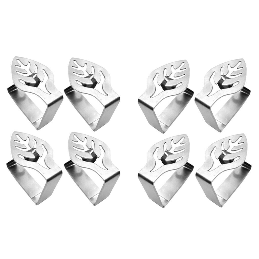 8pcs Flexible Stainless Steel Table Cover Cloth Clamps for Outdoor Picnic Tables