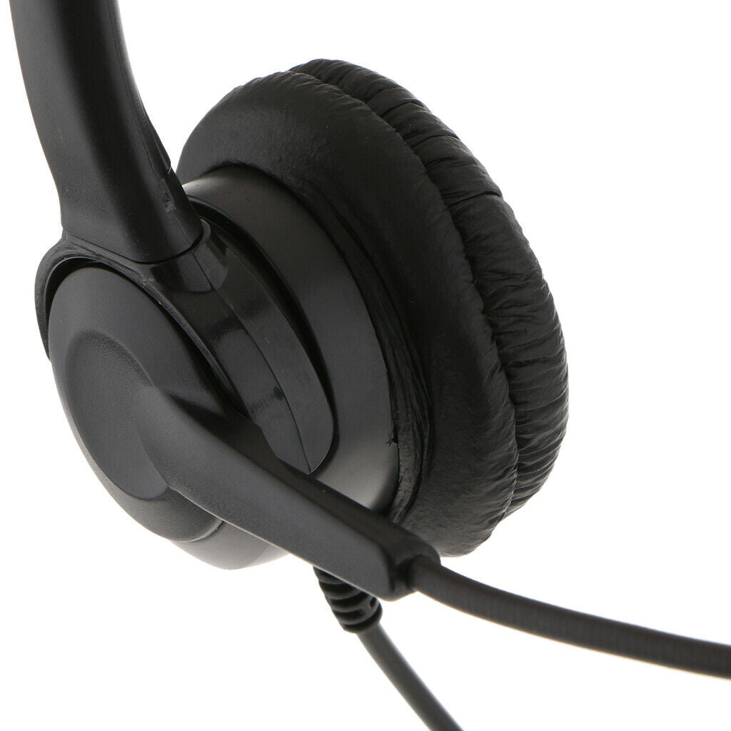 Call Center Monaural USB Headset with Mic Volume Control for Computer PC