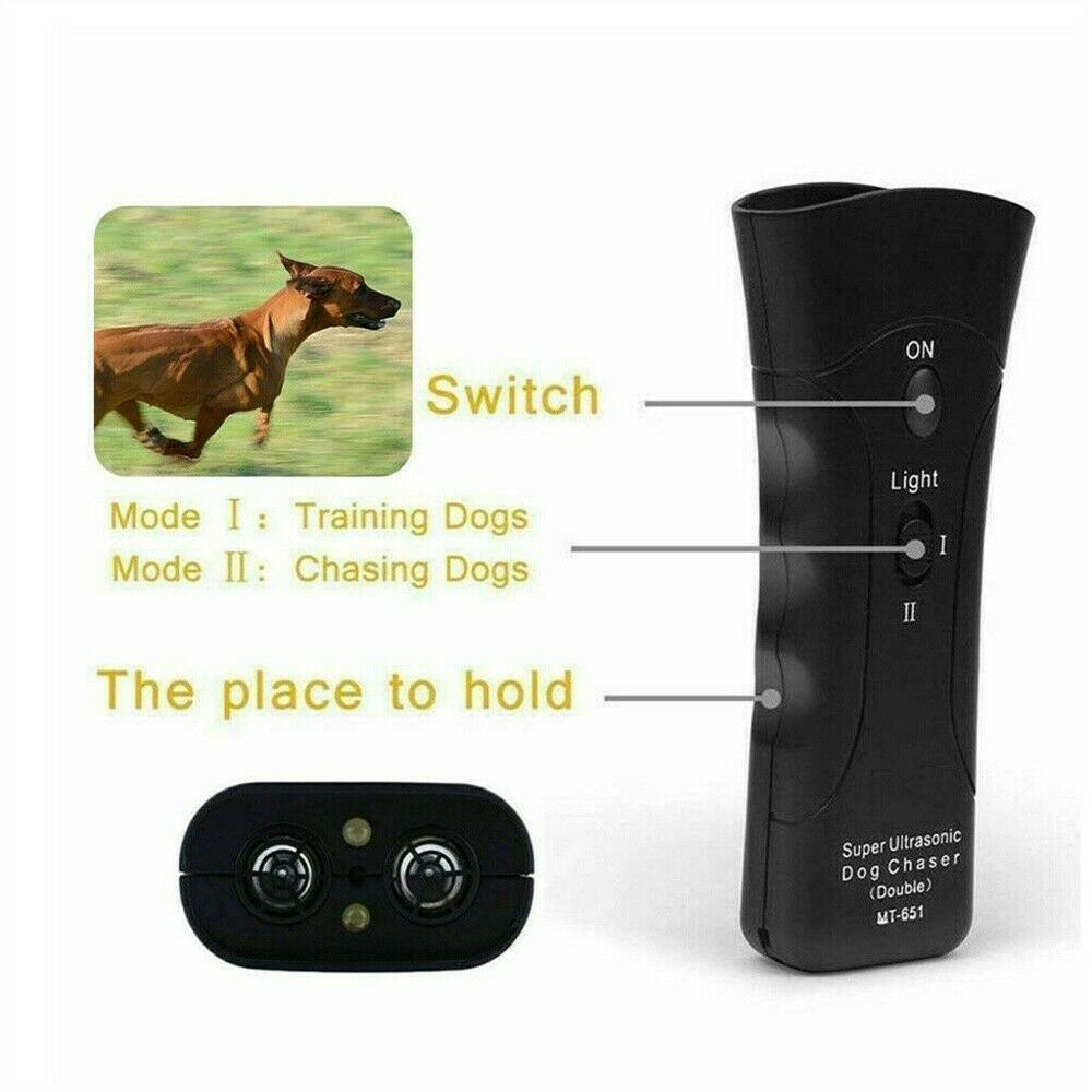 Anti Bark Device Ultrasonic Dog Barking Control Stop Trainer Train Tools AU