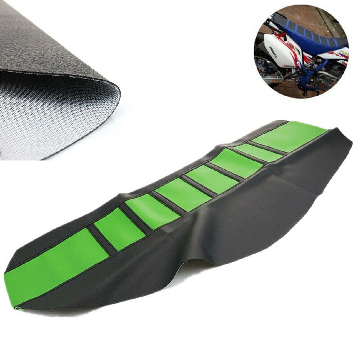 Rubber Leather Gripper Soft Seat Cover Cushion for Motorcycle Dirt Bikes Scooter
