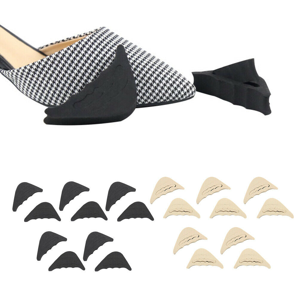 10 Pairs Sponge Toe Filler Inserts Pads Half Toe Front Top Men/Women Fillers