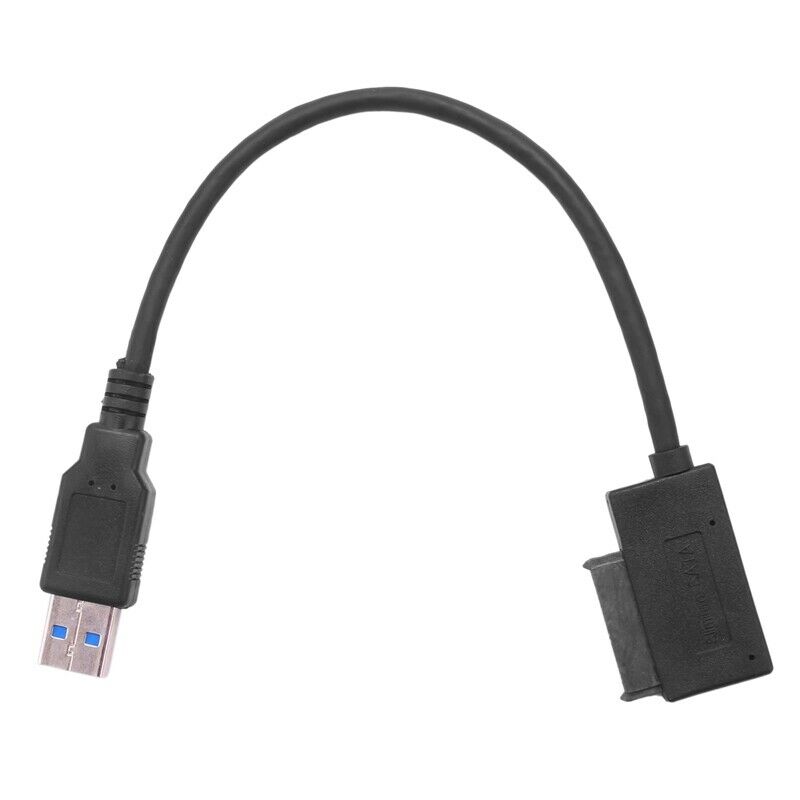 USB 3.0 to 7+6 13Pin Slimline SATA Laptop CD/DVD ROM Optical Drive Adapter CabS1