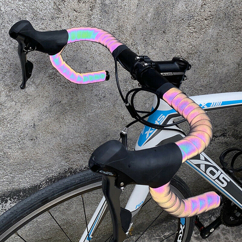 Road Bike Handlebar Tape Light Reflective Bike Bar Strap Cycling Handle Easy Fit