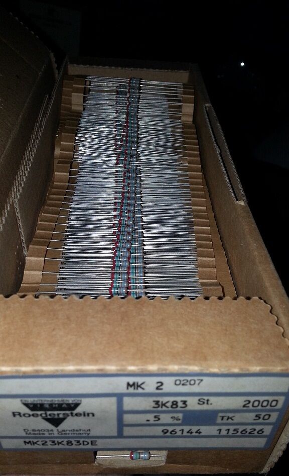 100pcs ROE MK2 3K83 0.5% 50ppm 1/4W HI END METAL FILM RESISTORS FOR TUBE AUDIO!