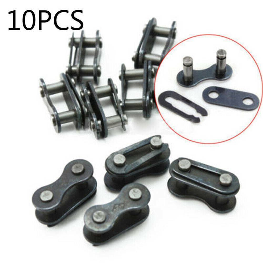 10 * Bicycle Bike Chain Master Link Joint Connector Single Speed Quick-Clip Kits