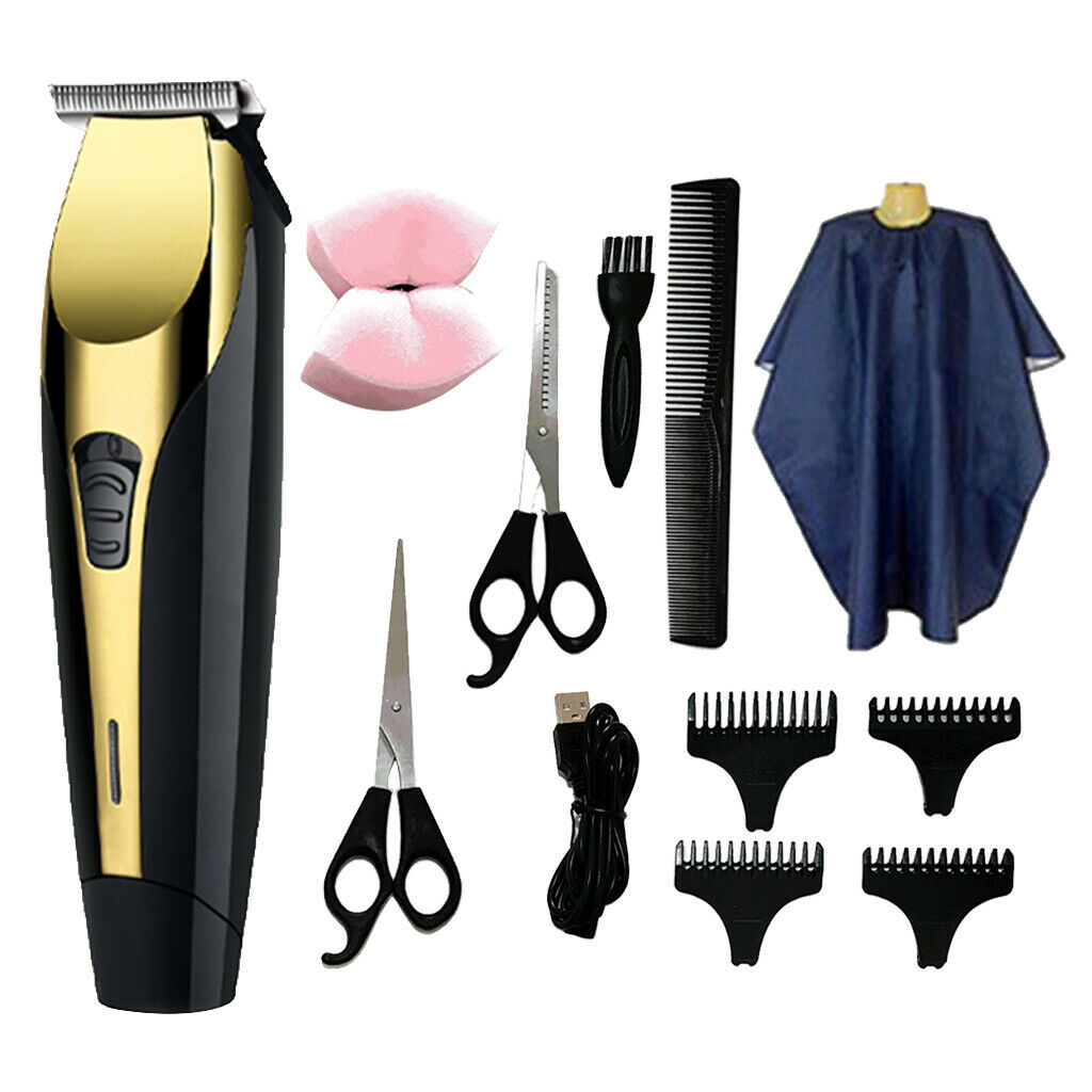 USB Charging Electric Cordless Trimmer Boys Men's Hair Grooming Clipper Kit