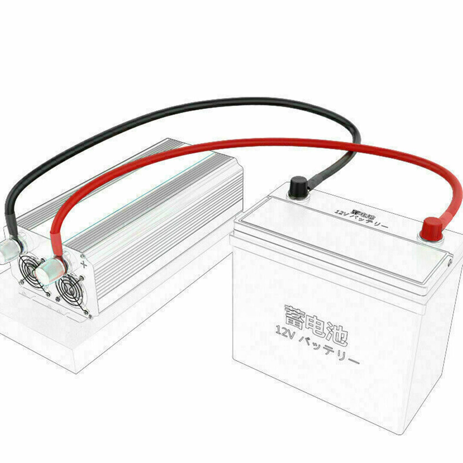 5AWG Power Cable Wire For FLAMEZUM Pure Sine Wave Power Inverter