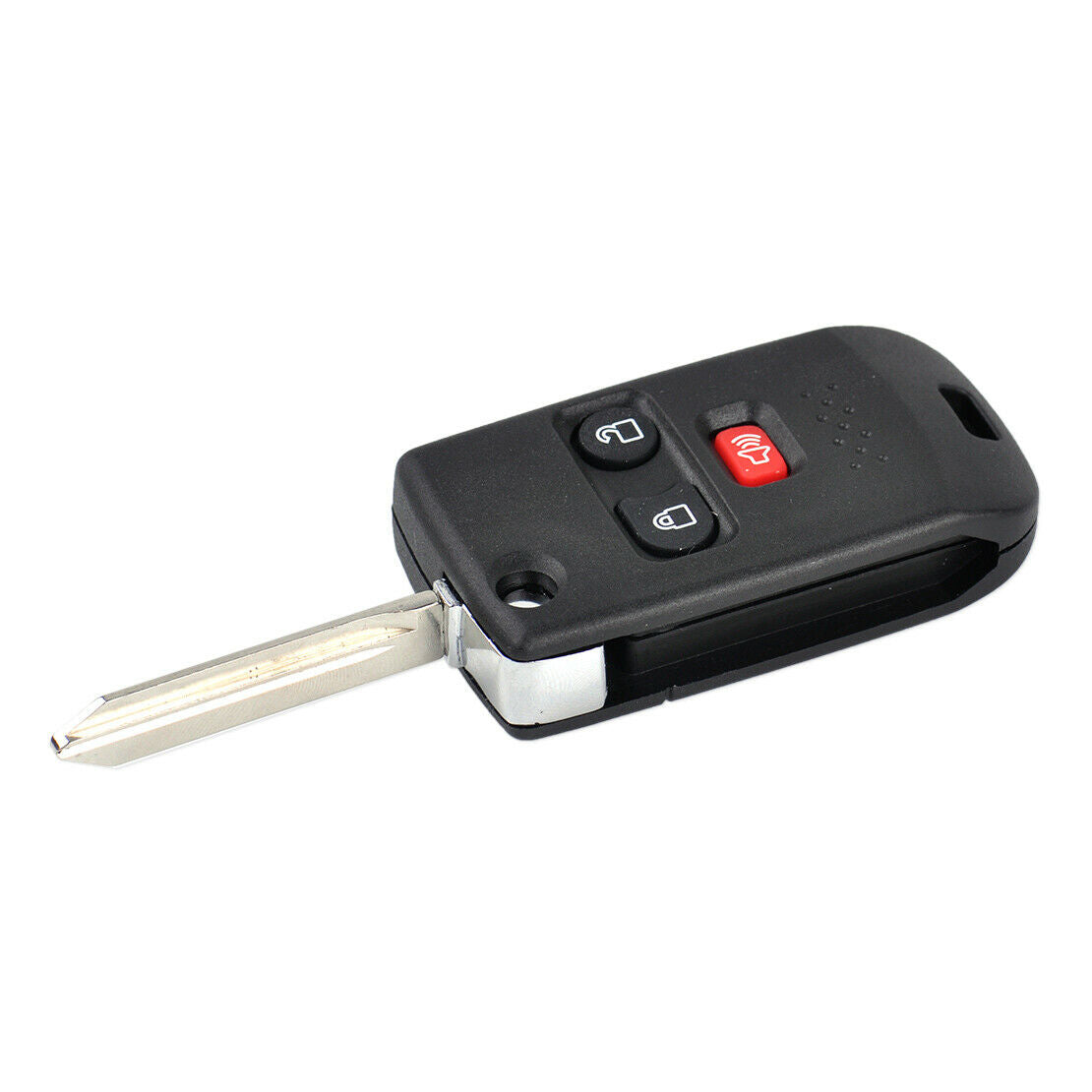 3Button Flip Remote Key Shell Case Fob fit for Ford F-150 Mercury Mazda B2300 An