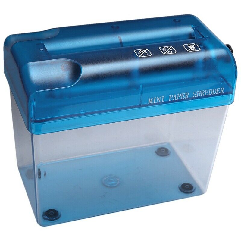 A6 Mini Manual Shredder Desktop Hand Crank Shredder I8R5R5